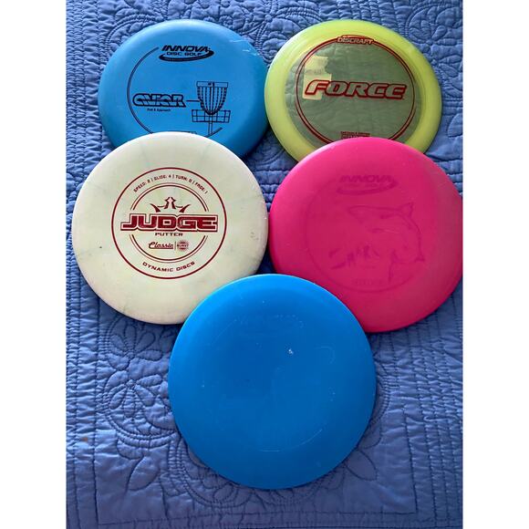Disc Golf Discs Lot of 5 Pre Owned - Picture 1 of 2